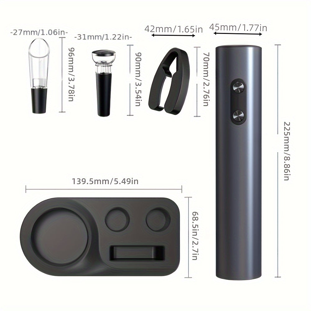 5-in-1 Elektrisches Weinöffner-Set